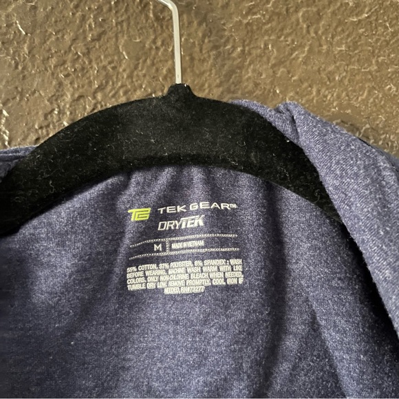 Blue Athletic Zip Up Jacket with Outside and Inside Pockets and Thumb Holes - Picture 6 of 8